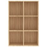 vidaXL Bibliothèque/Buffet chêne sonoma 66x30x98 cm bois d'ingénierie
