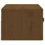 vidaXL Tables de chevet murales 2 Pièces Marron miel 40x29 5x22 cm