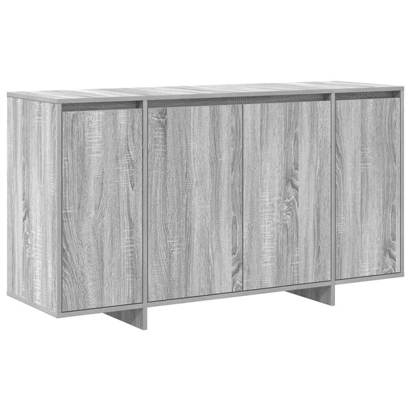vidaXL Buffet gris Gris sonoma Bois d'ingénierie 135 x 41 x 75 cm