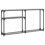 vidaXL Table console sonoma gris 145x22 5x75 cm bois d'ingénierie