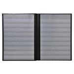 Album De Timbres Simili-cuir 16 Pages Noires - 22 5x30 5 Cm - Rouge - Exacompta