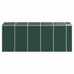 vidaXL Abri de jardin vert 191x470x198 cm acier galvanisé