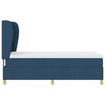 Lit coffre avec matelas vidaXL Bleu 100x200 cm en tissu