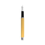 Stylo plume cristo 13 x 1.1 cm - corps métal - pointe iridium - jaune