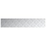 vidaXL Plaques en Aluminium à Damier 2 Pièces Antidérapantes 100x20 cm