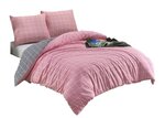 Parure de lit rose TRENDY 260 x 240 cm