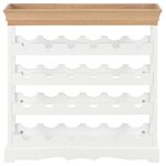 vidaXL Armoire à vin Blanc 70 x 22 5 x 70 5 cm MDF