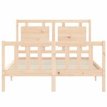 vidaXL Cadre de lit sans matelas 120x200 cm bois de pin massif