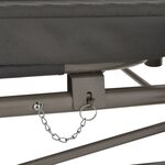 vidaXL Balancelle convertible à auvent Anthracite 220x160x240 cm Acier