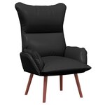 Fauteuil Relaxant vidaXL Noir en Cuir Synthétique