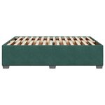 vidaXL Cadre de lit sans matelas vert foncé 140x200 cm velours