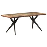 vidaXL Table à manger 180x90x76 cm Bois de récupération massif