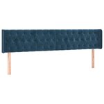 vidaXL Sommier à lattes de lit et matelas Bleu foncé 180x200cm Velours