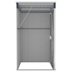 vidaXL Remise de jardin murale Anthracite 118x100x178 cm Acier