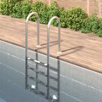 vidaXL Échelle de piscine 54x38x184 5 cm acier inoxydable 304