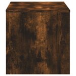 vidaXL Meuble TV chêne fumé 120x40x40 cm bois d'ingénierie