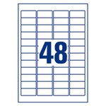 Etiquette de sécurité laser 45 7 x 21 2 mm avery l6113-20 blanche - pochette de 960