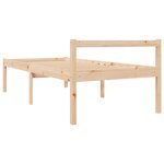 vidaXL Lit pour personne âgée 90x200 cm bois massif de pin