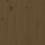 vidaXL Cadre de lit sans matelas marron miel bois massif 200x200 cm