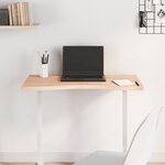 vidaXL Dessus de bureau 80x(36-40)x2 5 cm bois massif de hêtre