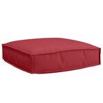 vidaXL Ensemble de coussins de palette 2 pièces rouge vin en tissu Oxford