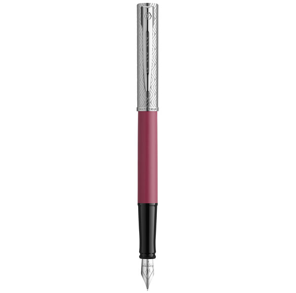 Stylo plume waterman allure deluxe rose  plume fine  cartouche d'encre bleue  coffret cadeau
