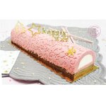 8 décorations dorées pour gâteau de Noël