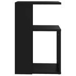 vidaXL Table d'appoint Noir 36x30x56 cm Bois d’ingénierie