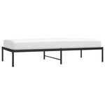 vidaXL Cadre de lit métal sans matelas noir 90x190 cm