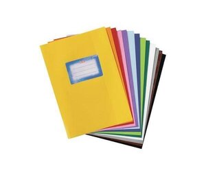 Protège-cahiers format A5 gravé paille PP Jaune HERLITZ