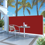 vidaXL Auvent latéral rétractable 140 x 300 cm Rouge