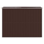 vidaXL Abri de jardin Marron foncé 192x274x223 cm Acier galvanisé