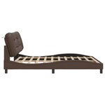 vidaXL Cadre de lit avec tête de lit Marron 180x200 cm Similicuir