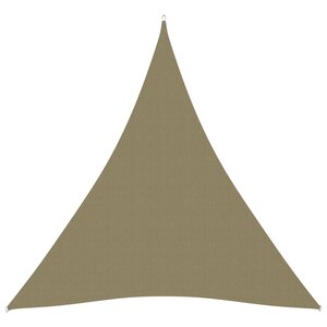 vidaXL Voile de parasol Tissu Oxford triangulaire 5x7x7 m Beige