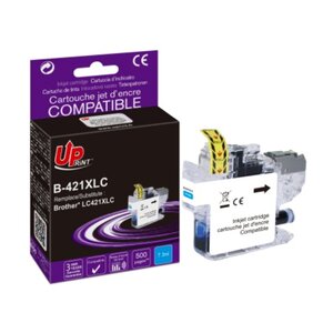 Cartouche encre UPrint compatible BROTHER LC421 XL C cyan