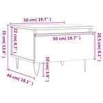 vidaXL Tables basses 2 Pièces chêne fumé 50x46x35 cm bois d'ingénierie