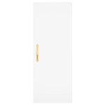 vidaXL Buffet haut Blanc 34 5x34x180 cm Bois d'ingénierie