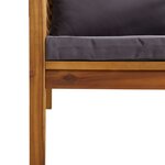 vidaXL Salon de jardin 8 Pièces avec coussin Bois d'acacia solide