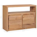 vidaXL Buffet 80x30x60 cm bois de teck massif
