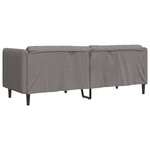 vidaXL Canapé à 3 places taupe tissu