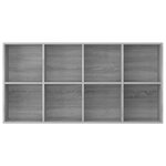 vidaXL Bibliothèque/Buffet Sonoma gris 66x30x130 cm Bois d'ingénierie