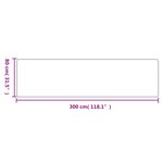 vidaXL Tapis de couloir aspect sisal anthracite 80x300 cm