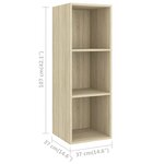 vidaXL Ensemble de meubles TV 4 Pièces Chêne sonoma Bois d'ingénierie