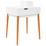 vidaXL Coiffeuse avec miroir MDF 60 x 50 x 86 cm