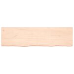 vidaXL Étagère murale 180x50x(2-6) cm bois de chêne massif non traité