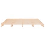 vidaXL Lit de palette 140x200 cm bois de pin massif