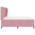 Lit avec sommier pink vidaXL et matelas 180x200 cm en velours