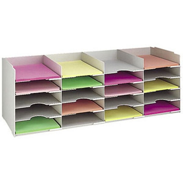 Trieur multicases largeur 90 cm gris
