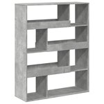 vidaXL Bibliothèque gris béton 100x33x125 5 cm bois d'ingénierie