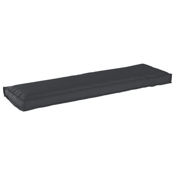 Coussin d'extérieur vidaXL Noir Polyester Unique Coussin de chaise